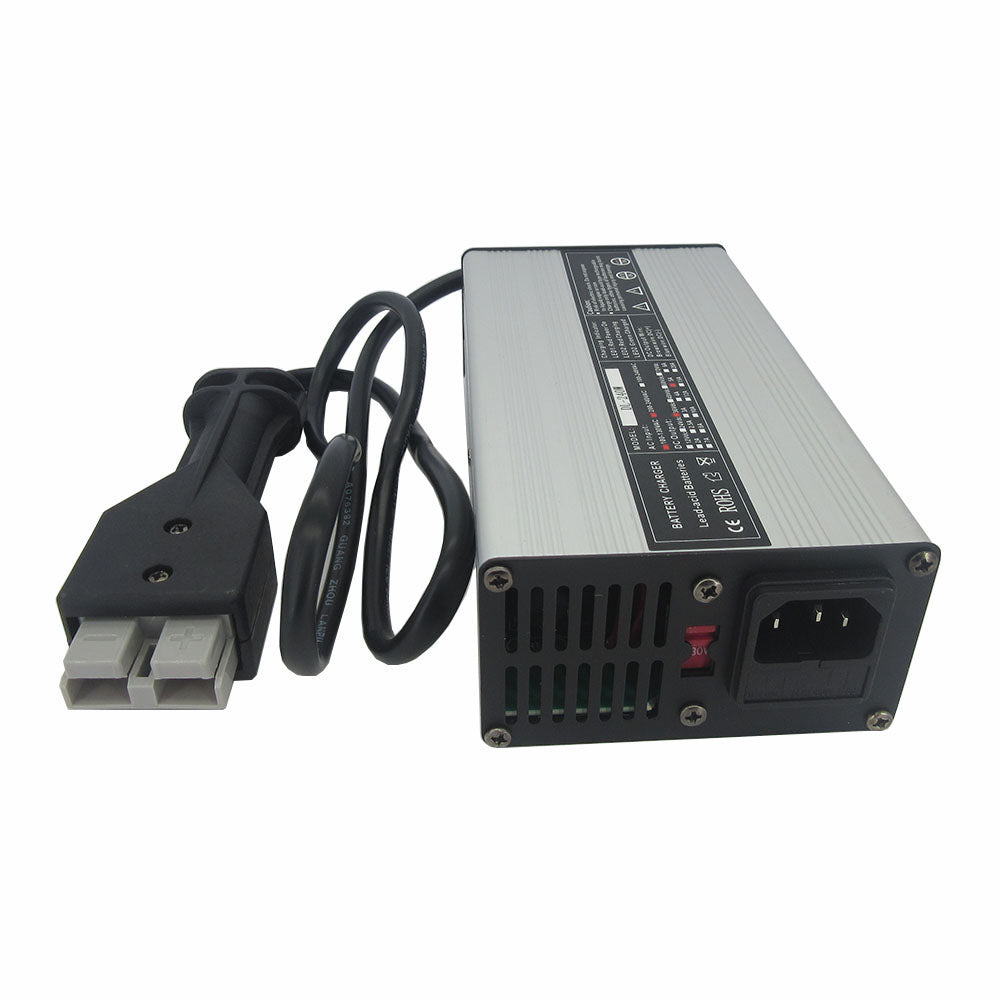 12V 20A Lithium Iron Phosphate Battery Charger 14.6V 20A LiFePO4 Battery Charger AC-DC Smart Charger with Anderson Connector LED Indicator