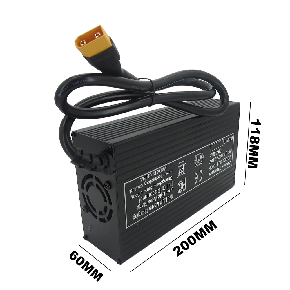 BAYADOU 12V 4S LiFePO4 Fast Charger 14.6V 30A 12.8V Smart Charger for 12 V Iron Phosphate Golf Energy Storage RV Boat Battery