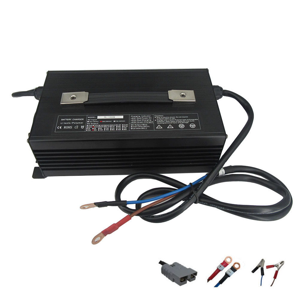 1500W 14.6V 50A LiFePO4 Fast Charger 12V 12.8V 4S Iron Phosphate Energy Storage RV UPS Solar Battery Chargers