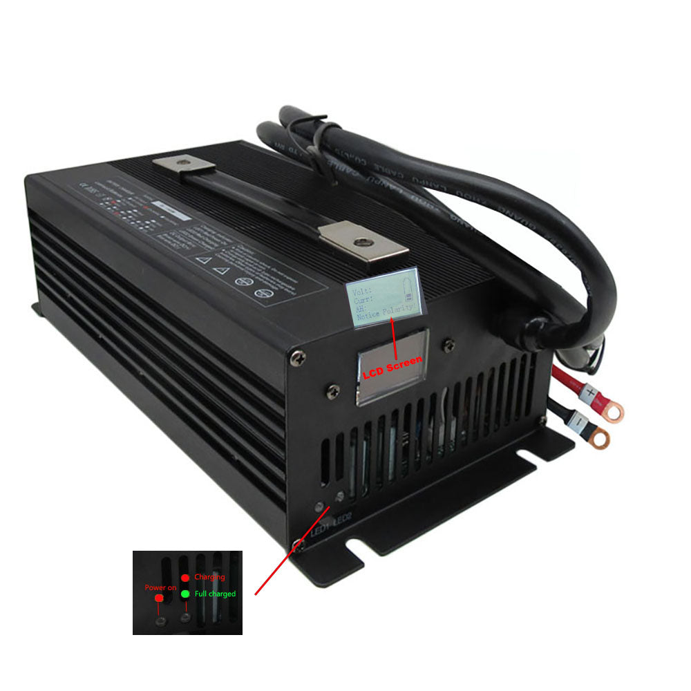 1500W 14.6V 50A LiFePO4 Fast Charger 12V 12.8V 4S Iron Phosphate Energy Storage RV UPS Solar Battery Chargers