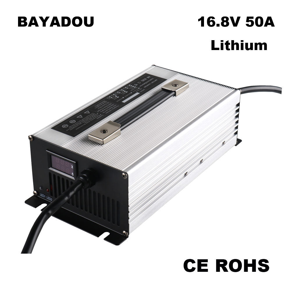 BAYADOU 1500W 16.8V 50A Lithium 18650 Battery Charger For 4S 14.4V 14.8V Li-ion Solar Energy Storage RV Charger