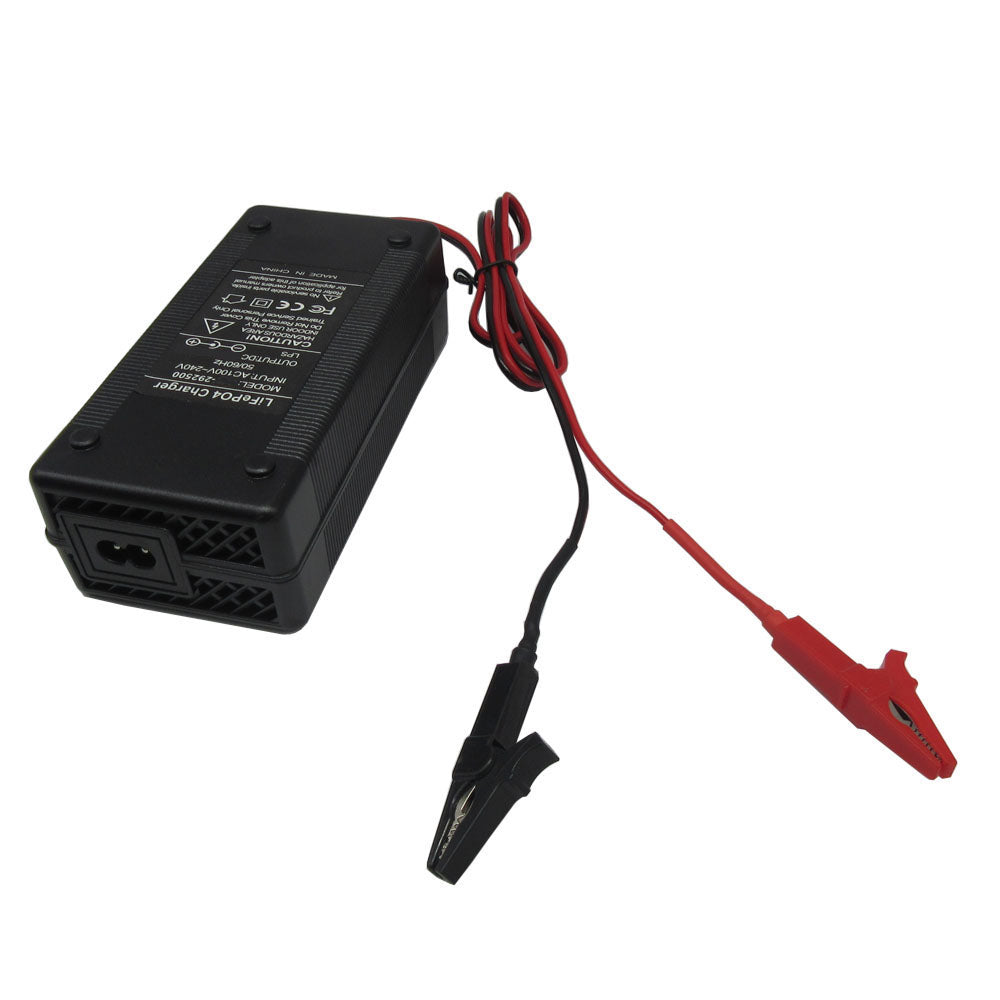 14.6V 12V 10A Lifepo4 Iron Phosphate Battery Charger For 12.8V 4S Solar Energy Storage Fast Charger Alligator Clip
