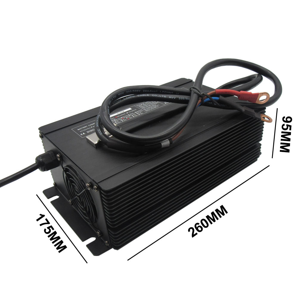 BAYADOU 2000W 36V 40A Lead Acid Fast Charger For 36 Volt RV Forklift Energy Storage Battery Chargers 44.1V
