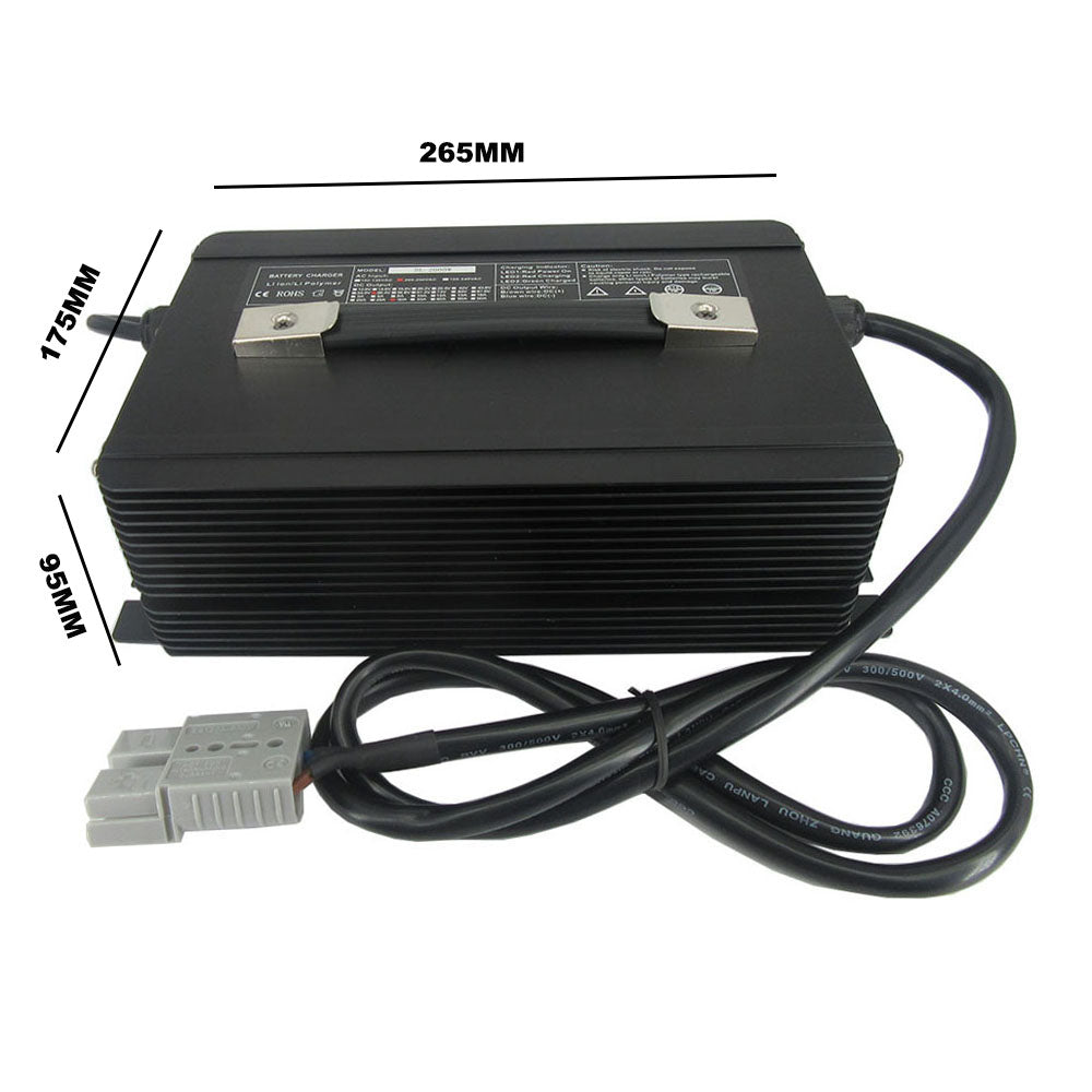 BAYADOU 2000W 84V 15A Lithium Fast Charger 21S 88.2V 22S 92.4V 23S 96.6V 24S 100.8V RV Forklift Golf Cart Battery Chargers SB50 SB120 Port