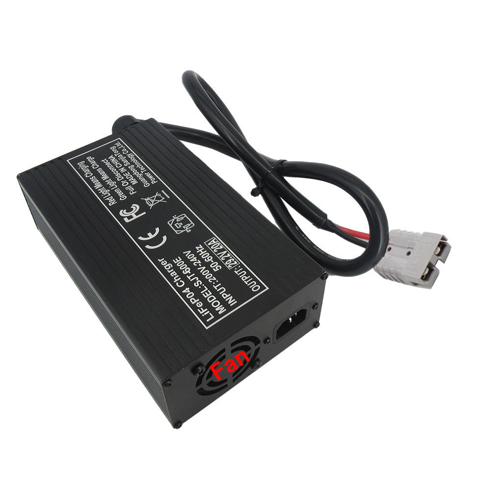 BAYADOU 24V 20A LiFePO4 Battery Fast Charger 8S 29.2V 24 Volt LFP RV Iron Phosphate Energy Storage Chargers SB50 XT90 Copper Nose