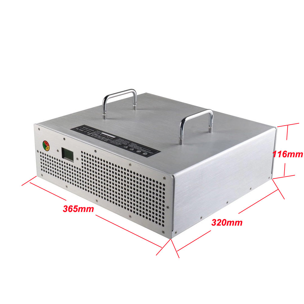 BAYADOU 54.75V 50A LiFePO4 Battery Fast Charger 15S 48V LFP Iron Phosphate Golf Cart Forklift RV Energy Storage Base Station Charger 3000W Powerful