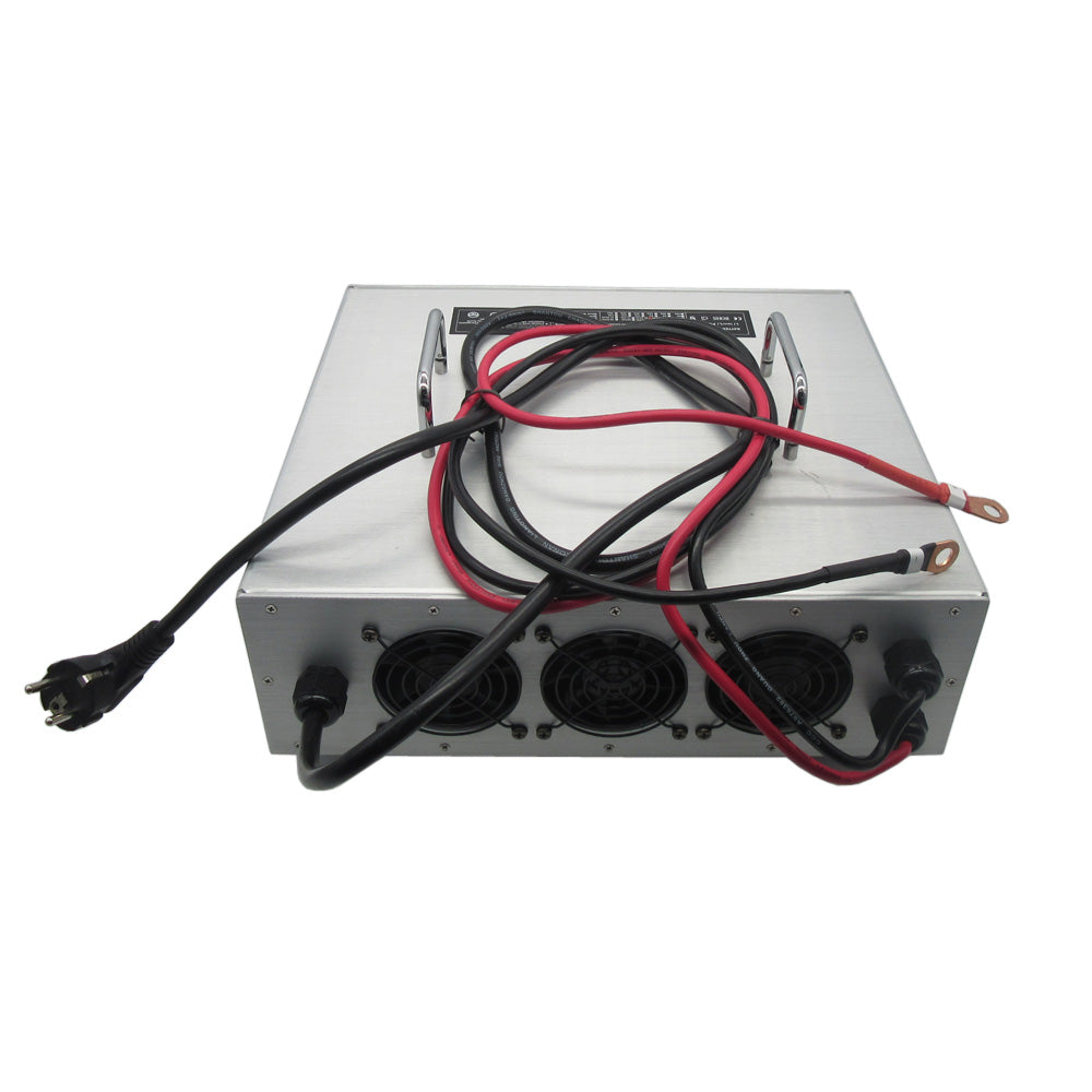 BAYADOU 54.75V 50A LiFePO4 Battery Fast Charger 15S 48V LFP Iron Phosphate Golf Cart Forklift RV Energy Storage Base Station Charger 3000W Powerful