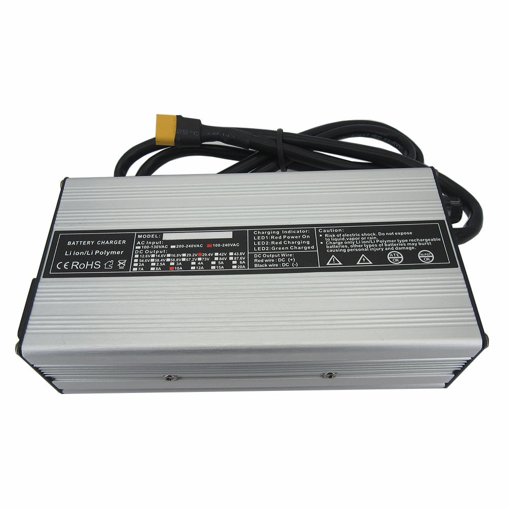 BAYADOU 37.8V 3A 5A 8A 10A Li ion Charger 9S 32.4V 33.3V Electric Bike Bicycle scooter Lithium Lipo 18650 Battery Charger