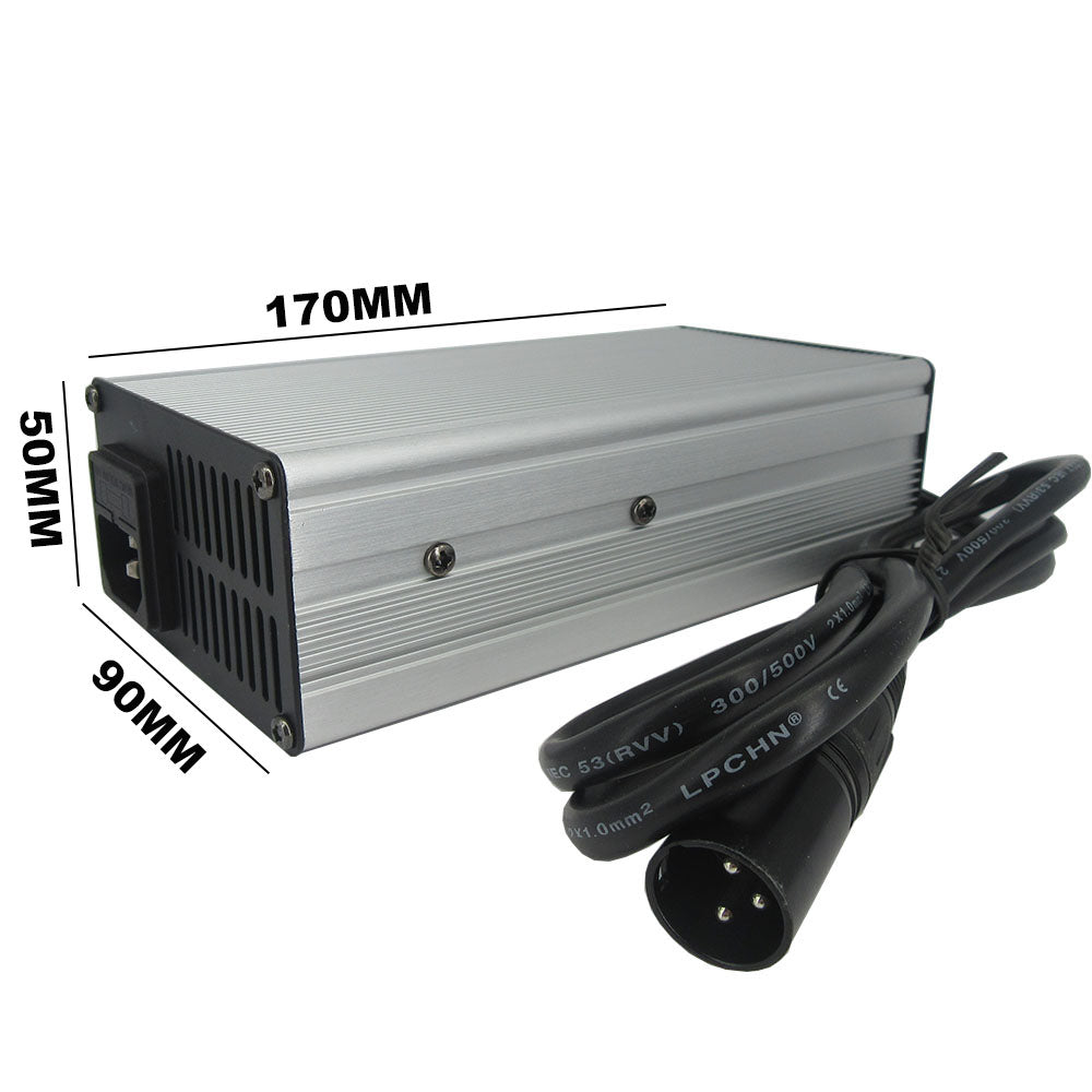 BAYADOU 500W 42V 36V 10A 5A 3A 8A 12A Li-ion Fast Charger For 36 Volt 10S Lithium E-Bike E-Scooter Golf Cart Forklift Battery Charger