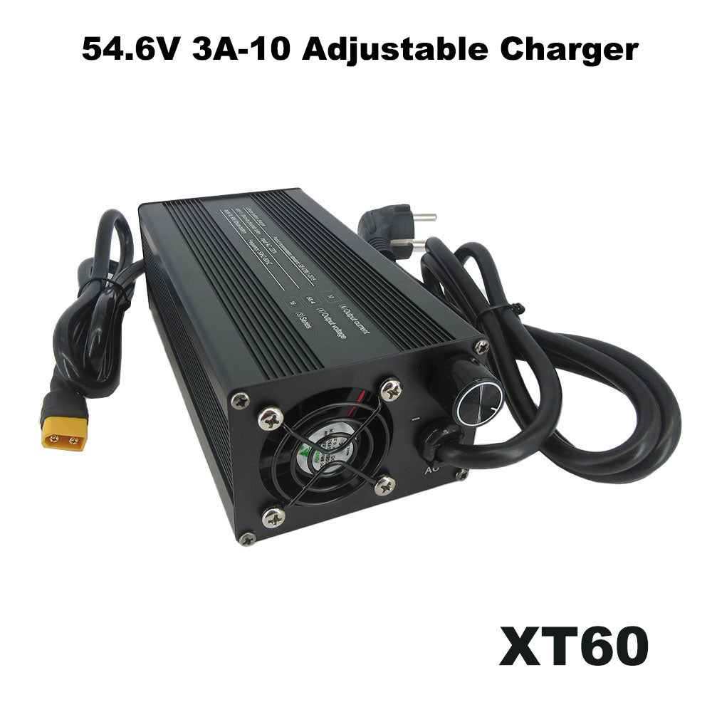 48V 10A Lithium Adjustable Current Battery Charger 13S 54.6V 3A 4A 5A 8A Li-ion electric bike scooter Motorcycle Fast Charger