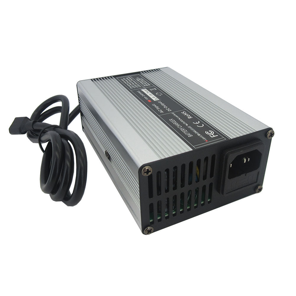 100.8V 4A lithium battery Fast charger 24S 86.4V 88.8V Li-ion RV Energy Storage Battery input 110V / 220V AC with cooling fan