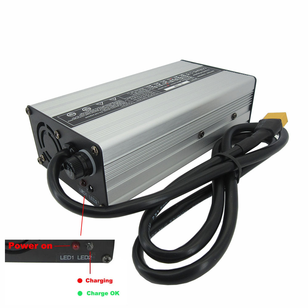 BAYADOU 58.8V 2A 3A 4A 5A 8A 10A Lithium Battery Charger 52V 14S 20AH 30AH 50AH Li ion Energy Storage Ebike Scooter Fast Smart Charger