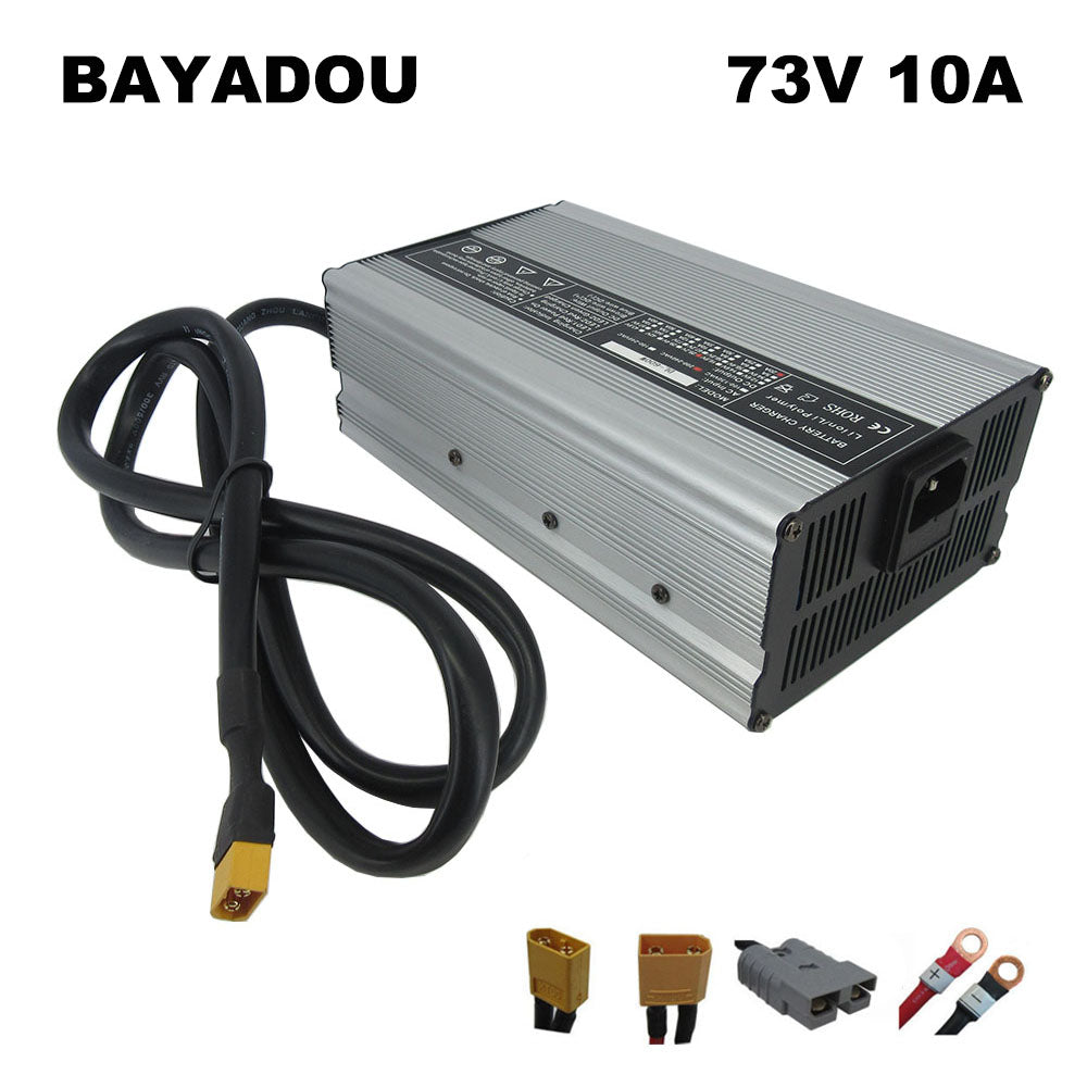 BAYADOU 900W 73V 10A LiFePO4 Battery Fast Charger 20S 64V Golf Cart Sightseeing Car UPS RV Forklift LFP Charger