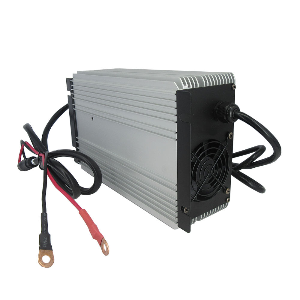 58.4V 30A LiFePO4 Battery Fast Charger 16S 48V 51.2V LFP Iron Phosphate Golf Cart Forklift RV Energy Storage Charger 2000W Powerful 110V / 220V AC Input
