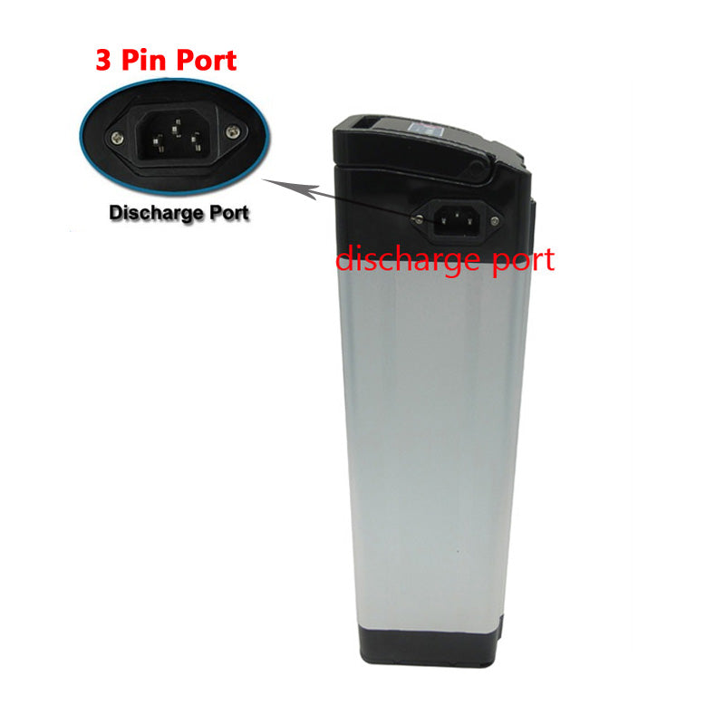 700W 24V 32AH Ebike Lithium Battery Pack 24 Volt 7S 30AH Silver Fish Electric Bike Bicycle Scooter Li-ion 18650 Bateria Akku With 29.4V 3A Charger Top Discharge