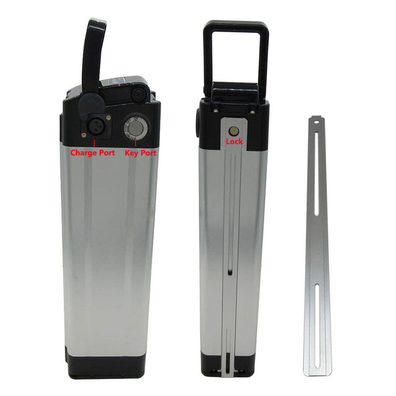 700W 24V 32AH Ebike Lithium Battery Pack 24 Volt 7S 30AH Silver Fish Electric Bike Bicycle Scooter Li-ion 18650 Bateria Akku With 29.4V 3A Charger Top Discharge