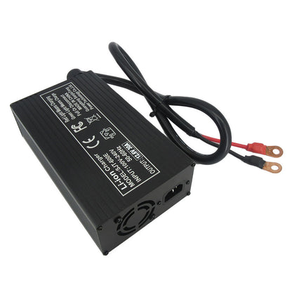 BAYADOU 12.6V 30A Fast Charger for 12V 10.8V 11.1V 3S Lithium ion Energy Storage Touring Car RV Boat AGV Battery copper nose connector  220V Input