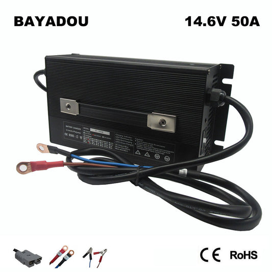 1500W 14.6V 50A LiFePO4 Fast Charger 12V 12.8V 4S Iron Phosphate Energy Storage RV UPS Solar Battery Chargers