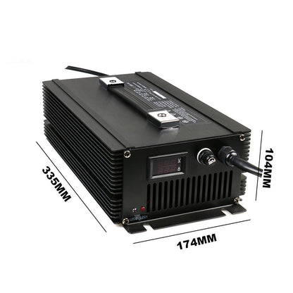 BAYADOU 1500W 14.6V 80A Lifepo4 Fast Charger 12V 12.6V 3S 16.8V Li-ion 12Volt 80A Lead Acid Energy Storage RV UPS Boat Battery Charger