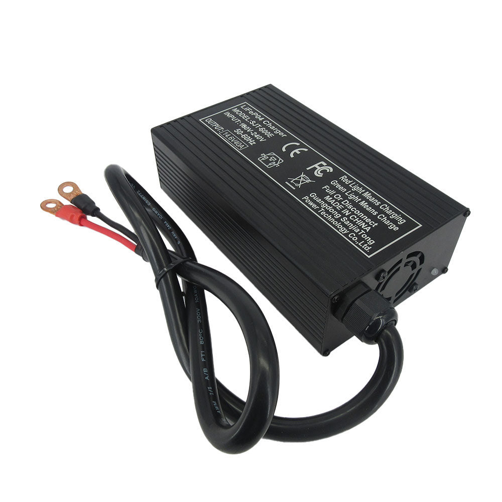 4S 12V 40A Lifepo4 Fast Chargers 14.6V 40A Iron Phosphate Home Energy Storage RV UPS Solar System Battery 220V Input Copper Nose M8 Connector