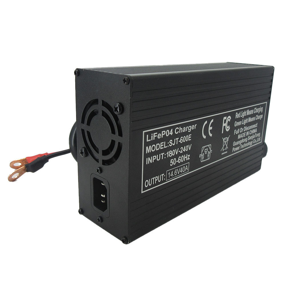 4S 12V 40A Lifepo4 Fast Chargers 14.6V 40A Iron Phosphate Home Energy Storage RV UPS Solar System Battery 220V Input Copper Nose M8 Connector