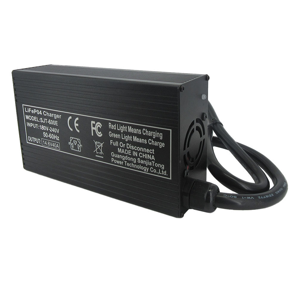 4S 12V 40A Lifepo4 Fast Chargers 14.6V 40A Iron Phosphate Home Energy Storage RV UPS Solar System Battery 220V Input Copper Nose M8 Connector