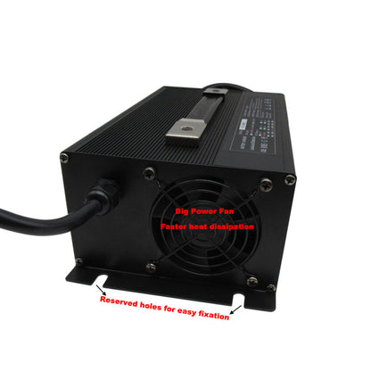 BAYADOU 1500W 36V 30A lead acid Battery Fast Charger 36Volt Golf Cart Forklift RV Energy Storage Touring Car Charger Copper Nose 1500W Powerful 110V / 220V