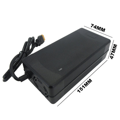 16.8V 10A Lithium Charger For 14.4V 14.8V 4S Solar Energy Storage AGV Industrial vacuum cleaners Fast Charger Alligator Clip XT60 XT90 Connector with Fan