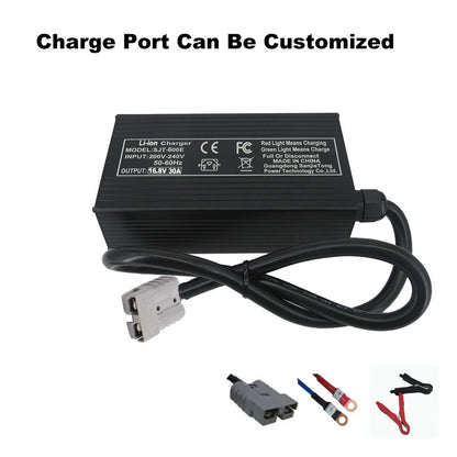 BAYADOU 16.8V 30A Fast Charger 14.4V 30A Li-ion Chargers For 4S 14.8V Lithium Energy Storage RV UPS Backup Power Supply Battery SB50 XT90 220V Input