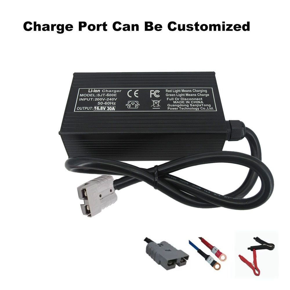 BAYADOU 16.8V 30A Fast Charger 14.4V 30A Li-ion Chargers For 4S 14.8V Lithium Energy Storage RV UPS Backup Power Supply Solar Battery SB50 XT90 110V 220V Input