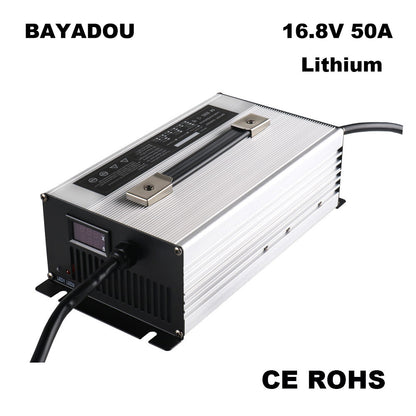 BAYADOU 1500W 16.8V 50A Lithium 18650 Battery Charger For 4S 14.4V 14.8V Li-ion Solar Energy Storage RV Charger
