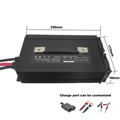 2500W 52V 14S 58.8V 40A Lithium Fast charger 51.8V RV Forklift Energy Storage Battery Charger