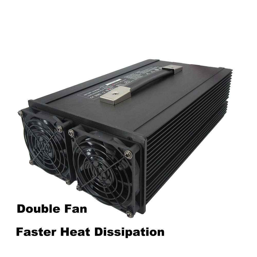 BAYADOU 2000W 14.6V 100A Lifepo4 Fast Charger For 4S 12V 500AH 800AH Iron Phosphate LFP Energy Storage RV UPS Boat Battery Charger