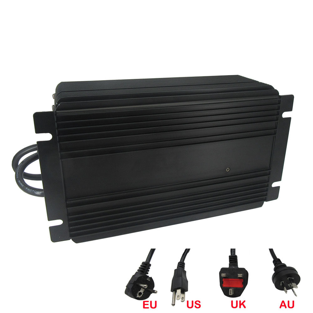 2000W 75.6V 20A Li-ion Charger For 64.8V 66.6V 18S 15A 10A Lithium Battery Forklift Clearner RV Boat Energy Storage Fast Chargers