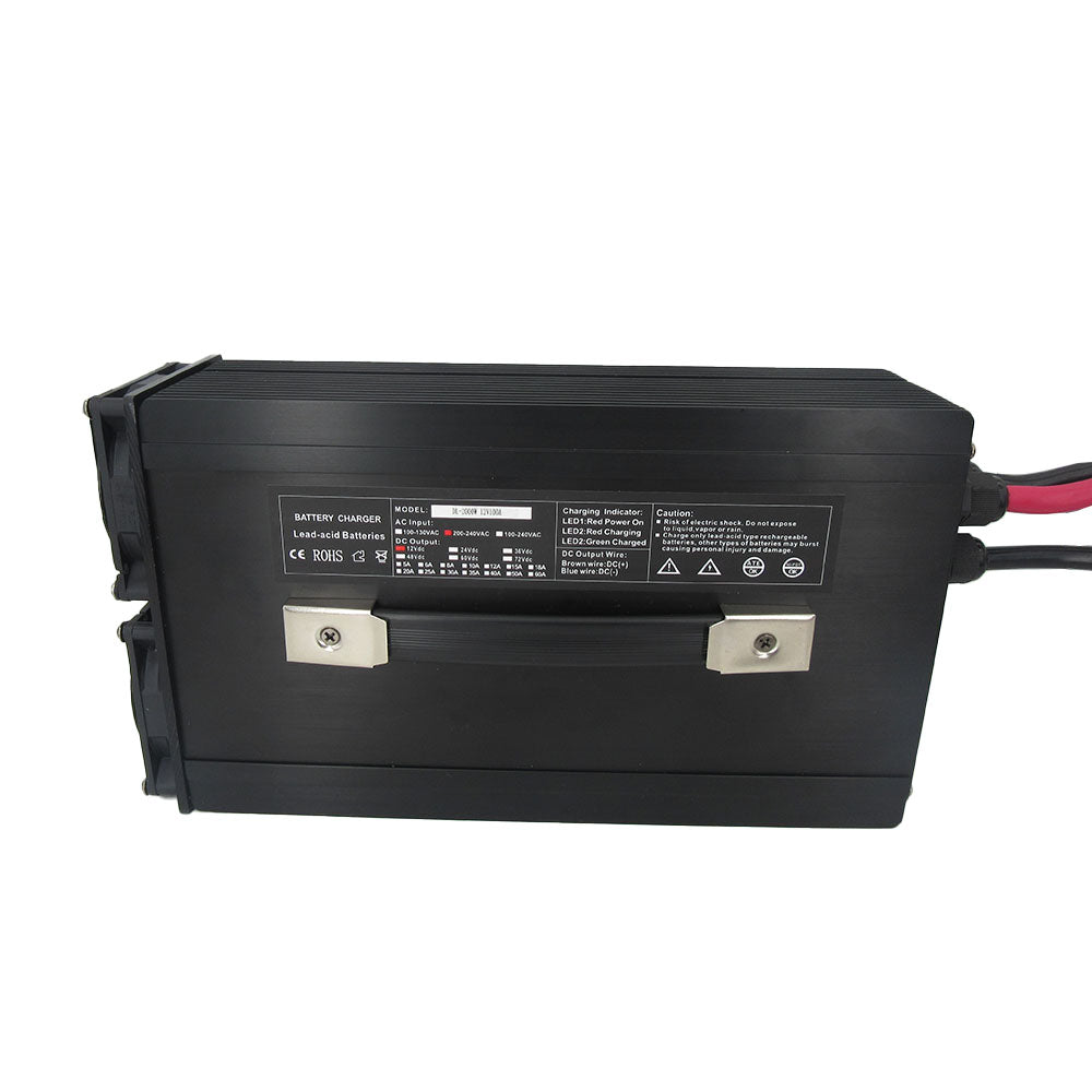 BAYADOU 2000W 14.6V 100A Lifepo4 Fast Charger For 4S 12V 500AH 800AH Iron Phosphate LFP Energy Storage RV UPS Boat Battery Charger