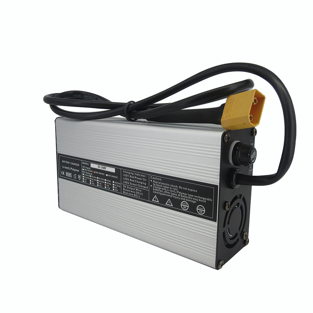 BAYADOU 180W 14.4V 14.8V 10A 15A 20A 25A 5A 4S Lithium Battery Fast Charger 16.8V XT60 Connector Li ion Solar System RV Bateria Charger