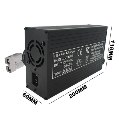 BAYADOU 24V 20A LiFePO4 Battery Fast Charger 8S 29.2V 24 Volt LFP RV Iron Phosphate Energy Storage Chargers SB50 XT90 Copper Nose