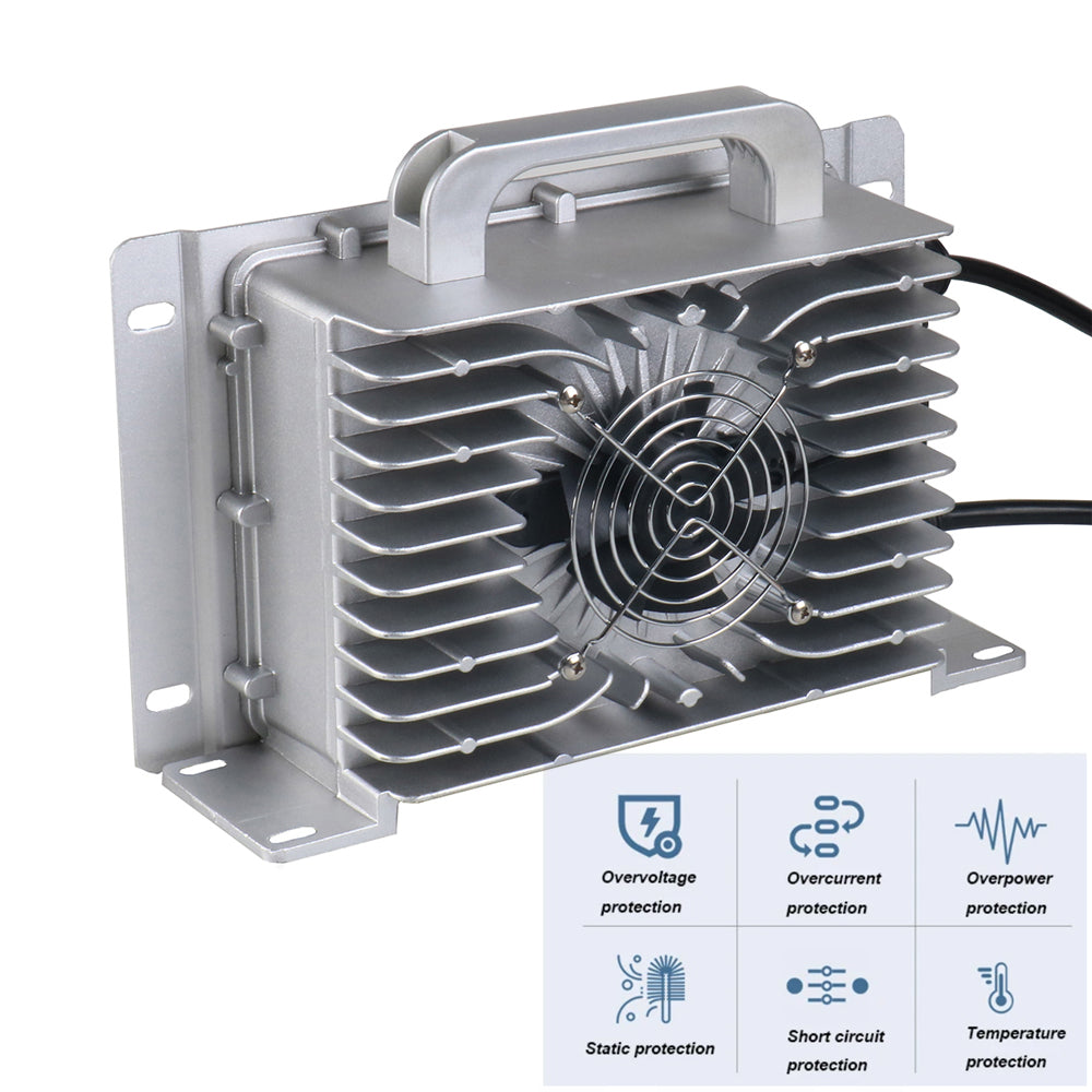 BAYADOU 1500W Waterproof 29.2V 40A LiFePO4 Charger for 24V 8S LFP Iron Phosphate Energy storage Boat Solar System Smart Fast Chargers IP67