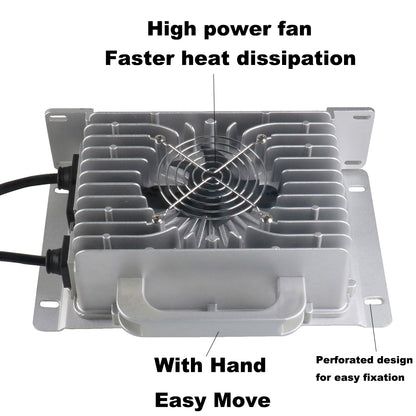 BAYADOU 1500W Waterproof 29.2V 40A LiFePO4 Charger for 24V 8S LFP Iron Phosphate Energy storage Boat Solar System Smart Fast Chargers IP67