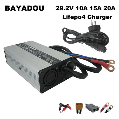 24V 29.2V 5A 10A 15A 20A LiFePO4 Fast Charger 24 Volt 8S Iron Phosphate Charger Copper Nose XT90 XT60 220V / 110V
