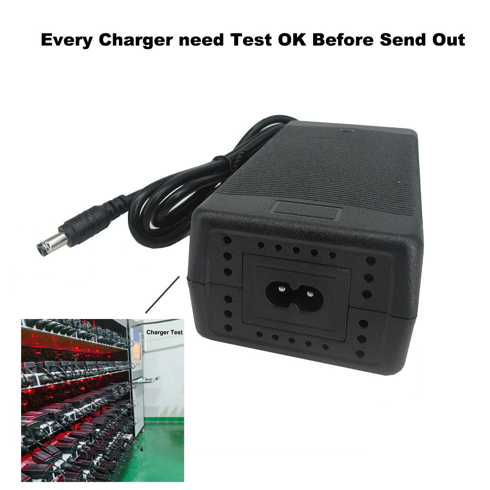 BAYADOU 24V 5A Li-ion Fast Charger 7S 29.4V Lithium Electric Bike Scooter Battery Charger DC XT60 Connector With Fan