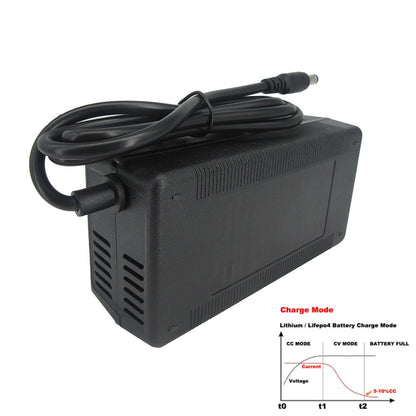 BAYADOU 24V 5A Li-ion Fast Charger 7S 29.4V Lithium Electric Bike Scooter Battery Charger DC XT60 Connector With Fan