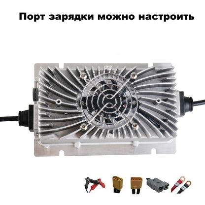BAYADOU 67.2V 5A Lithium Fast Charger Waterproof 60V 16S 67V 30AH 50AH Golf Cart Smart Battery Charger IP67 3PIN IEC Connector