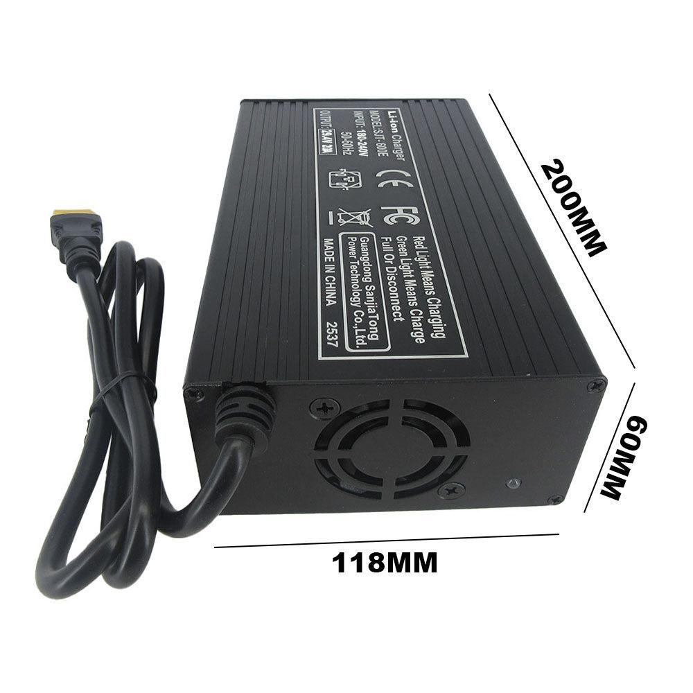 BAYADOU 29.4V 20A Li-ion 7S Battery Fast Charger 24V Lithium RV Golf Cart Energy Storage UPS Solar System Charger XT90 SB50 220V Input