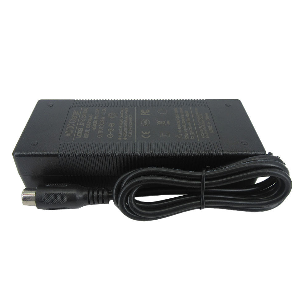 29.4V 3A Lithium Charger For 7S 24V Li-ion 20AH Electric Bike scooter Tool Battery Charger RCA DC Connector