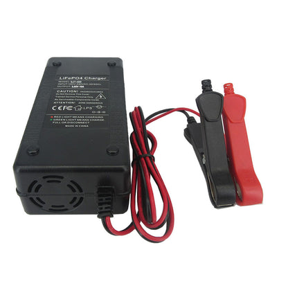 3.65V 10A Lifepo4 Fast Charger 1S 3.2V 3.3V 30AH 50AH LFP Energy Storage Solar Iron Phosphate RV Battery Cell Smart Charger 3.65 Volt With Fan