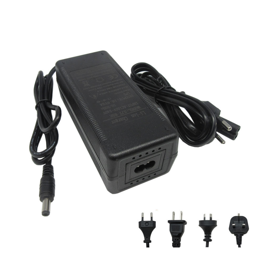 BAYADOU 33.6V 5A 3A Lithium ebike Battery Charger 28.8V 5A 29.6V 8S Li ion 20AH 30AH Scooter Batterie Fast Charger DC Connector With Fan