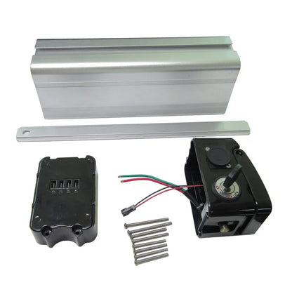 24V 36V 48V Battery Box Case Cover Empty Silver Fish Aluminum Housing Accessories Bottom Discharge