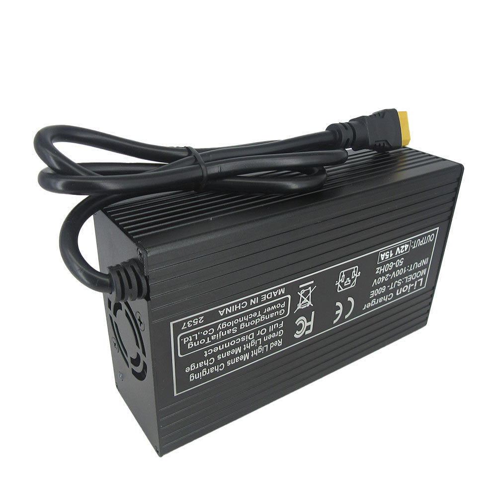 BAYADOU 42V 15A Li-ion Fast Charger 36V 37V 10S Lithium RV Golf Cart Energy Storage UPS Solar System Charger XT90 SB50 220V Input