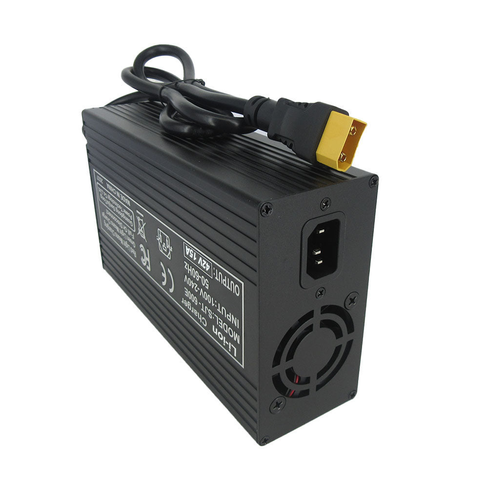 BAYADOU 42V 15A Li-ion Fast Charger 36V 37V 10S Lithium RV Golf Cart Energy Storage UPS Solar System Charger XT90 SB50 220V Input